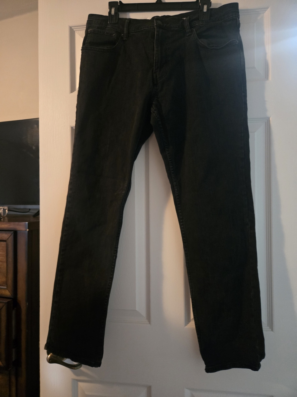 St. John's Bay Dark Green Straight-Leg Jeans 34x32